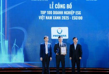 KIÊN ĐỊNH VỚI MỤC TIÊU PHÁT TRIỂN BỀN VỮNG, TẬP ĐOÀN PHENIKAA VÀ VICOSTONE ĐƯỢC VINH DANH TRONG TOP 100 DOANH NGHIỆP ESG VIỆT NAM XANH 2025