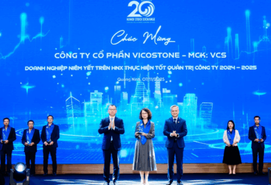 VICOSTONE TIẾP TỤC ĐƯỢC VINH DANH TOP 10 DOANH NGHIỆP NIÊM YẾT THỰC HIỆN TỐT QUẢN TRỊ CÔNG TY