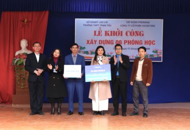 TẬP ĐOÀN PHENIKAA KHỞI CÔNG XÂY TẶNG 6 PHÒNG HỌC TẠI THPT TRẠM TẤU, GÓP PHẦN NÂNG CAO ĐIỀU KIỆN HỌC TẬP VÙNG CAO