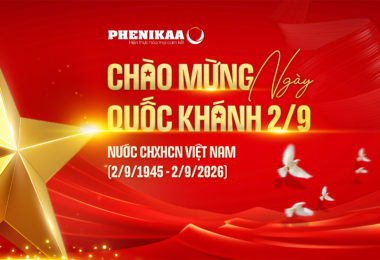 TẬP ĐOÀN PHENIKAA CHÀO MỪNG 81 NĂM QUỐC KHÁNH NƯỚC CỘNG HÒA XÃ HỘI CHỦ NGHĨA VIỆT NAM (02/9/1945 – 02/9/2026)